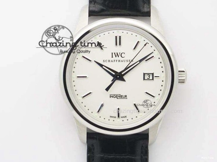 MIROTIME 0224 Original Pilot IW326803 SS MK 1:1 Best Edition Black Dial on Brown Leather Strap MIYOTA 7146